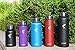 Stainless Steel Insulated Water Bottle - Wide Mouth Leak Proof Vacuum Outdoors Coffee Mug - Ice Cold Up to 24 Hrs/Hot 13 Hrs Double Walled Flask - Laser Marking
