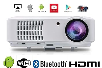 Full HD Proyector WiFi Video Proyector 1080P Home Theater ...