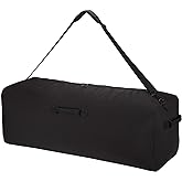 YoKelly 36 Inch Canvas Duffel Bag 100L Extra Large Luggage Duffle for Travel Sport and Camping (Black)