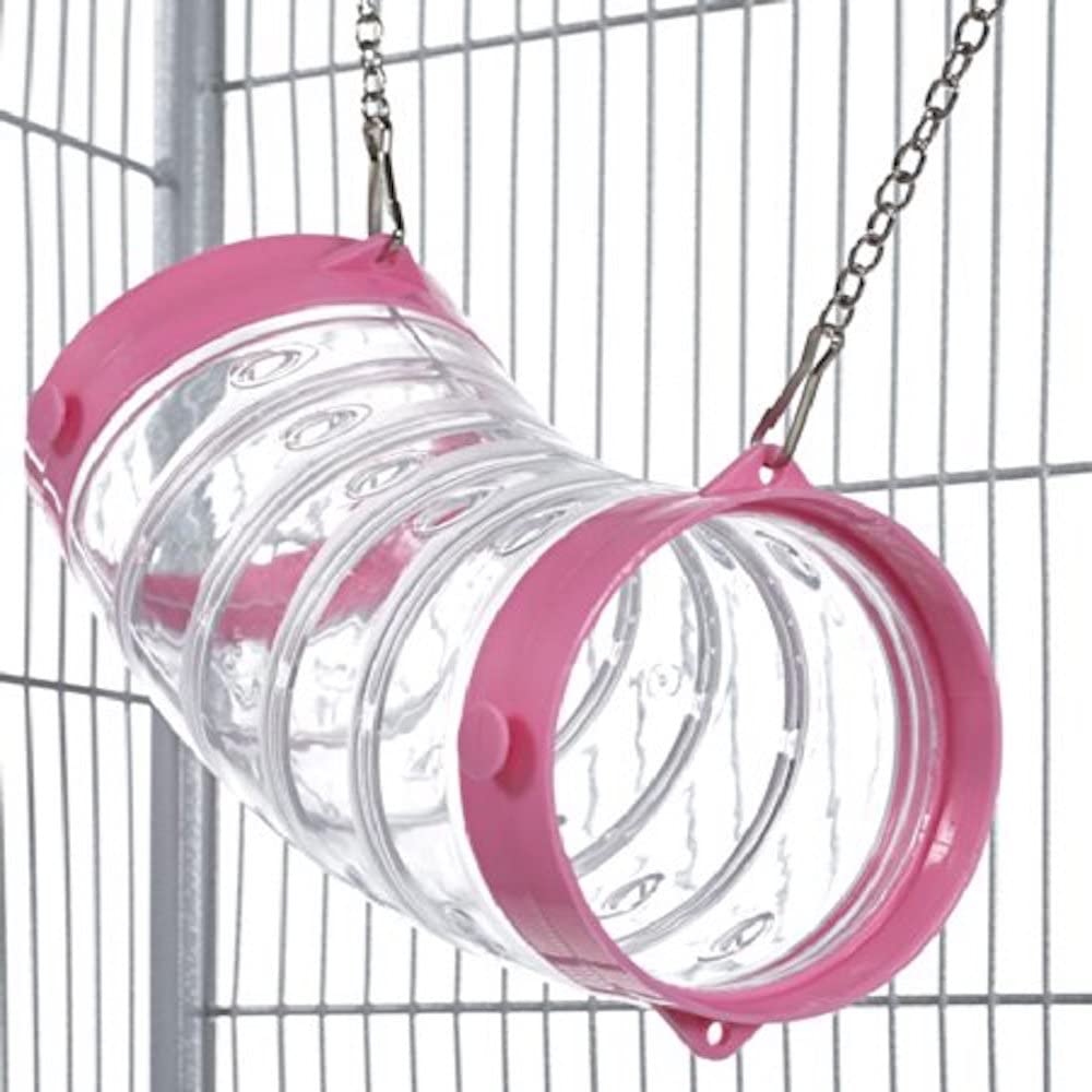 Little Friends Pink Special Edition Clear Curved Ferret Tube with Chains
