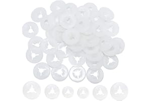 ARTCXC 150Pcs 3Size Plastic Washers Three Fork Designed Washers Backs for Teddy Bear Doll Animal Puppet Craft Eyes and Nose of 9-30mm