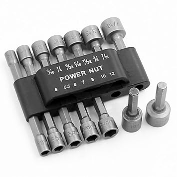 Generic 7Type 14pc Power Nut Driver Hex Shank Drill Bit Set Adapter Socket Wch Screw Improve Processing Accuracy