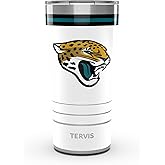 Tervis Traveler NFL Jacksonville Jaguars - Arctic Triple Insulated Tumbler Travel Cup Keeps Drinks Cold & Hot, 20oz, Stainless Steel