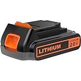 BULL-TECH 20 Volt MAX 2.0Ah Replacement for Black and Decker 20V Battery,Compatible with All Power 20V Black and Decker Power+ Tools