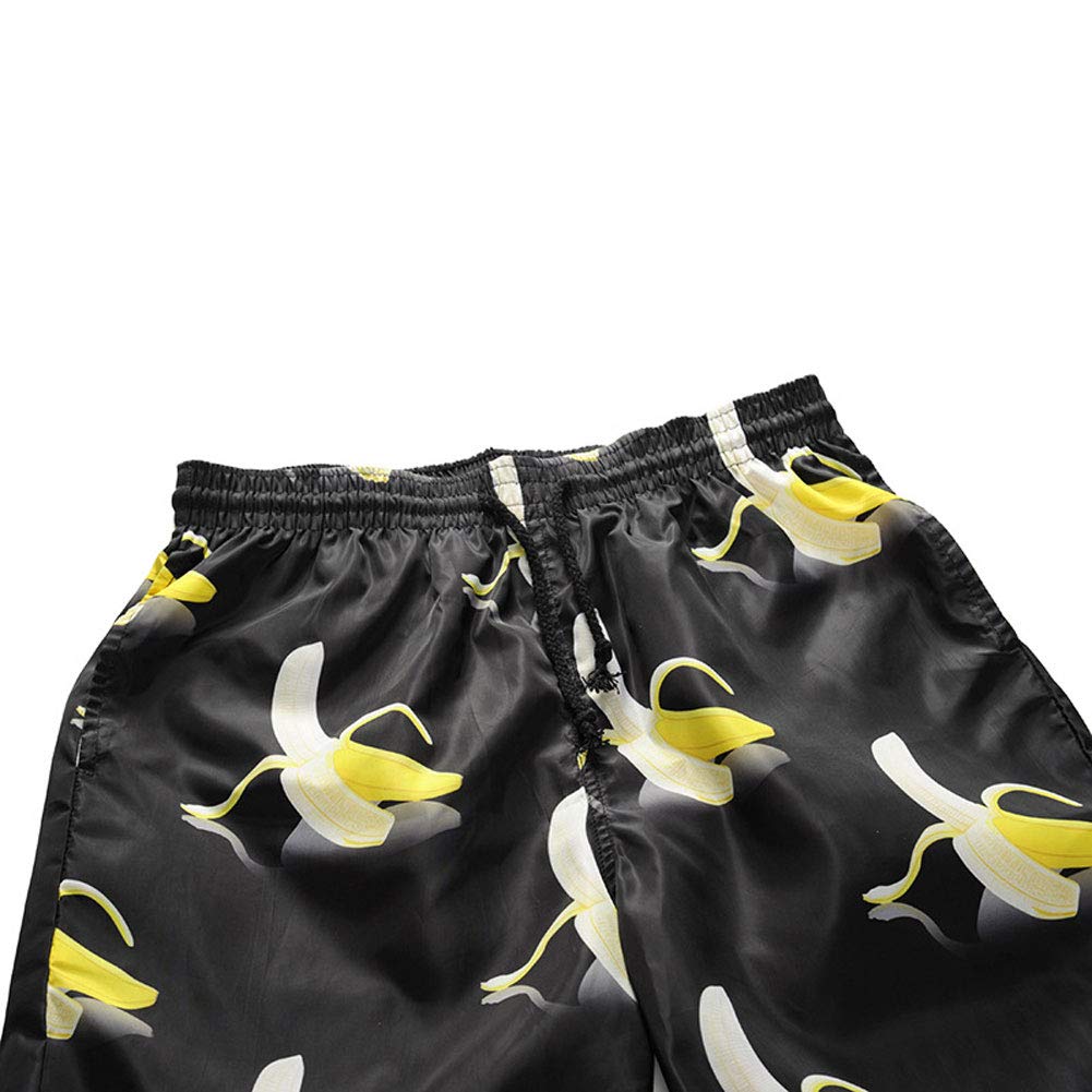 Ophestin Men Swimming Trunks Board Shorts - Quick Dry Beach Shorts with Fun Print Tropical Swim Trunks