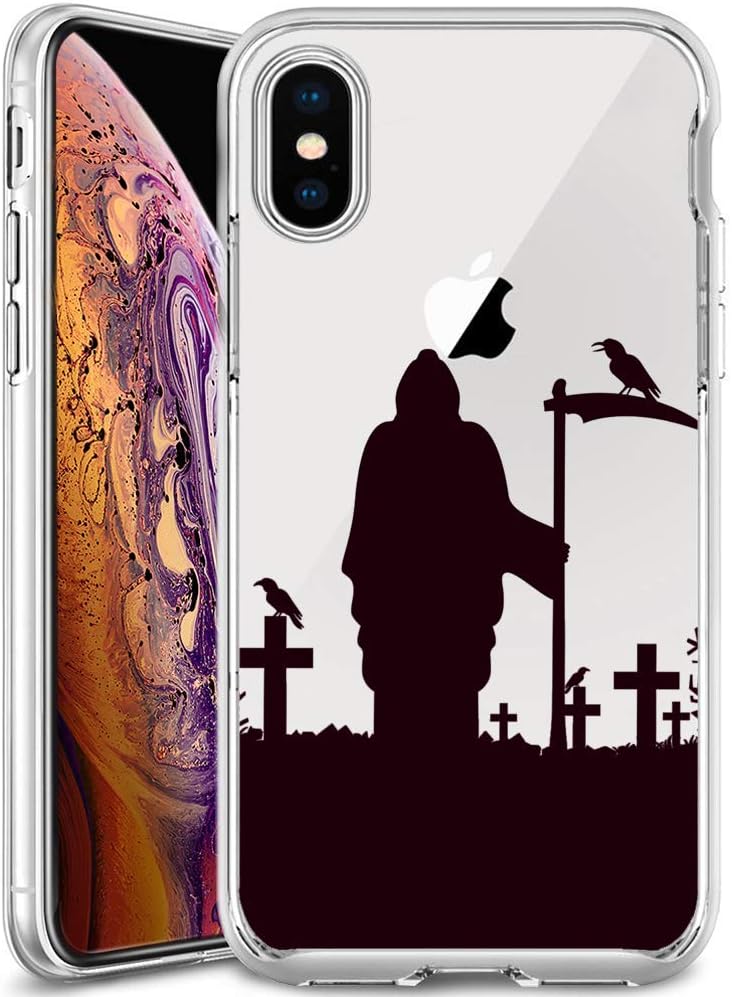 Reaper iPhone Xs Max Case Bumper Ultra Slim Clear Soft Flexible Rubber Gel Back Cover for iPhone Xs Max