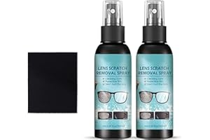 SIL VFR Lens Scratch Removal Spray,scratch remover for sunglasses, Lens Scratch Remover, Glasses Lens Cleaning Spray for Sunglasses Screen Cleaning Tool (2pcs) Comes with 2 glasses cloths