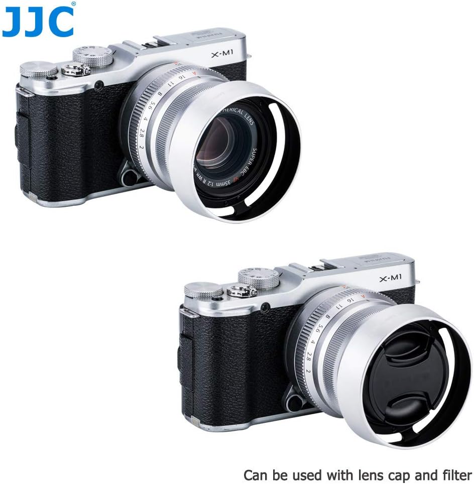 JJC Silver Round & Bayonet Shape Lens Hood for Fujifilm FUJINON Lens XC 35mm F2, XF35mm F2 R WR and XF23mm F2 R WR Lens - Image 5