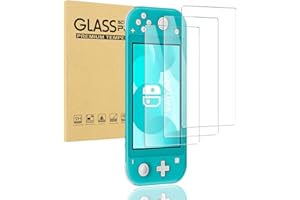 avakot 3 Pack Screen Protector for Switch Lite 5.5 Inch 2019 | Touch Sensitive Tempered Film for Nintendo Switch Lite | Anti-Fingerprint Bubble-Free Tempered Glass Screen Protector for Switch Lite