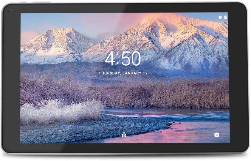 Yuntab 10.1 inch Android 7.1 Tablet PC 1GB+16GB Allwinner 64 bit Quad Core 800 x1280 IPS Screen Dual Camera BT4.0/Wifi ( Silver)
