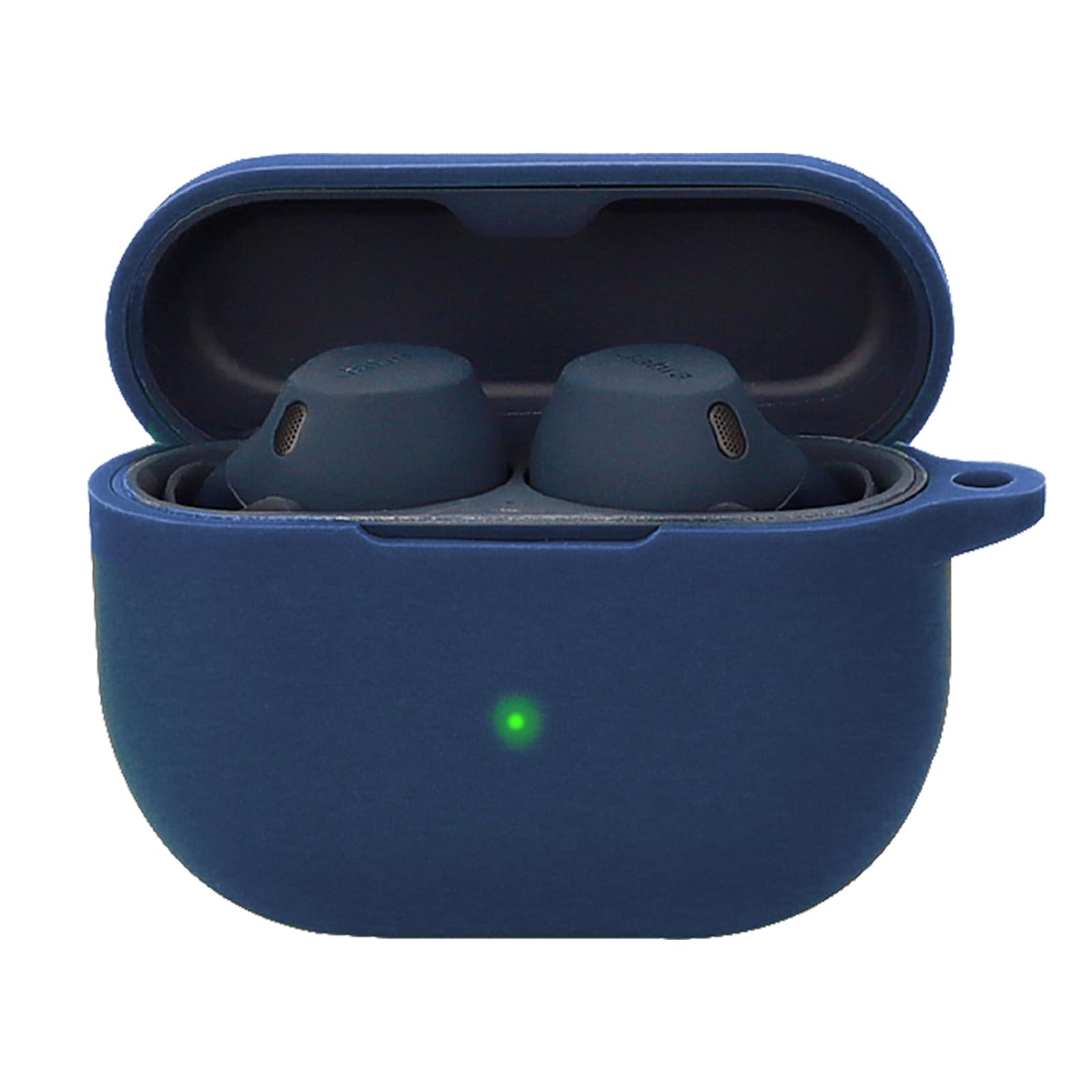 Case for Jabr a Elite 10 Gen 2/ Elite 8 Active Gen 2 with Carabiner,Anti-Scratch Premium Soft Silicone Full Protective Case,Shockproof Ultra Slim Headphone Protective Case,Blue