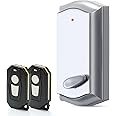 Smart Lock for Existing Deadbolt Homekit Door Lock - Remote Door Lock, Homekit Deadbolt Smart Lock, Wireless Door Lock, Remote Door Locks for Home Entry, Automatic Lock (Brushed Silver) by InstaLock