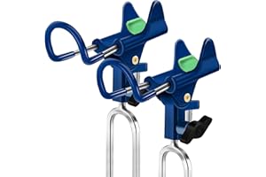 LBW Fishing Rod Holders for Bank - Fishing Pole Holders for Ground, Shore, Beach 360 Degree Adjustable Rod Holders 2 Pack