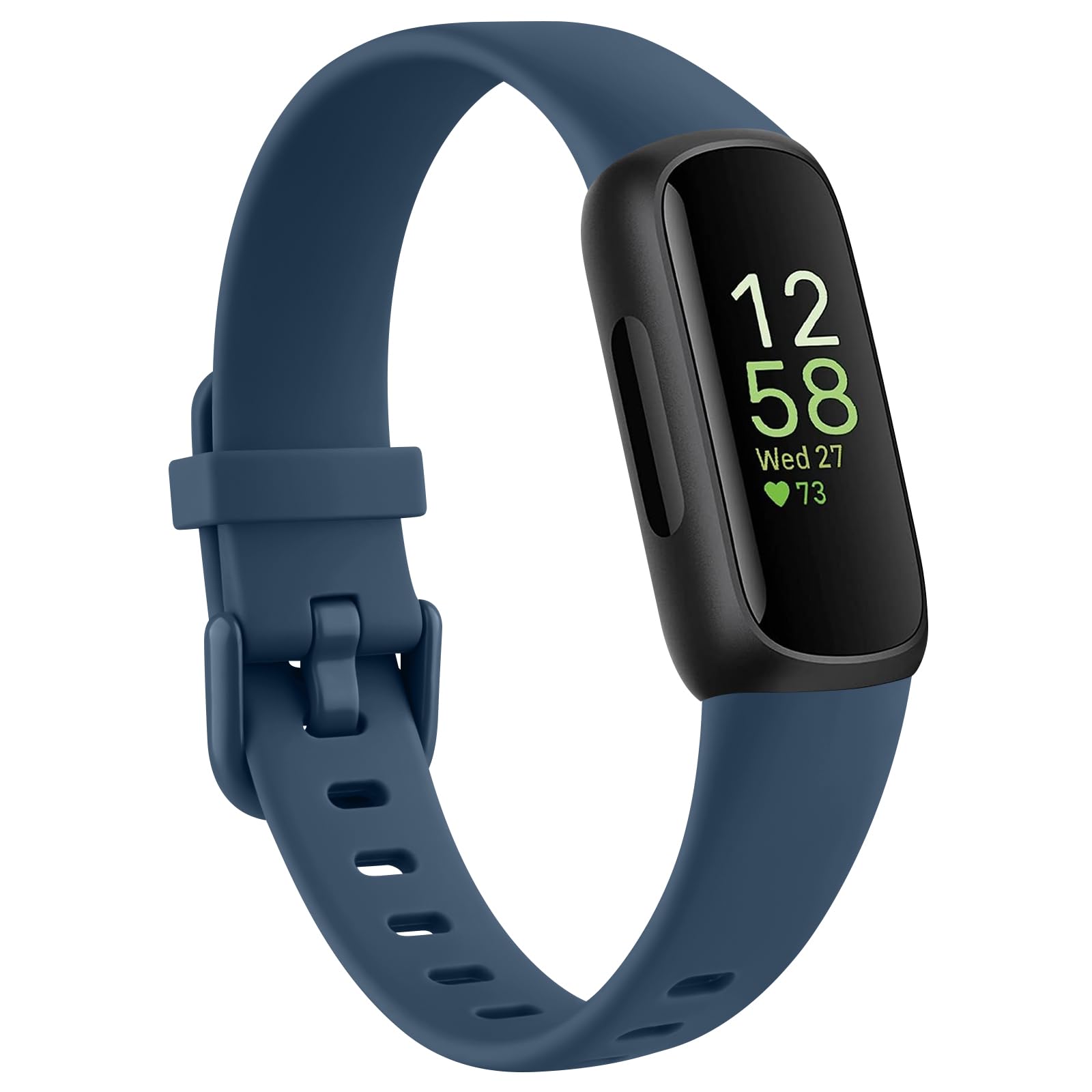 Tobfit Strap Compatible for Fitbit Inspire 3 for Women Men, Soft Silicone Replacement Wristband Watchband Accessories (Deep Blue)