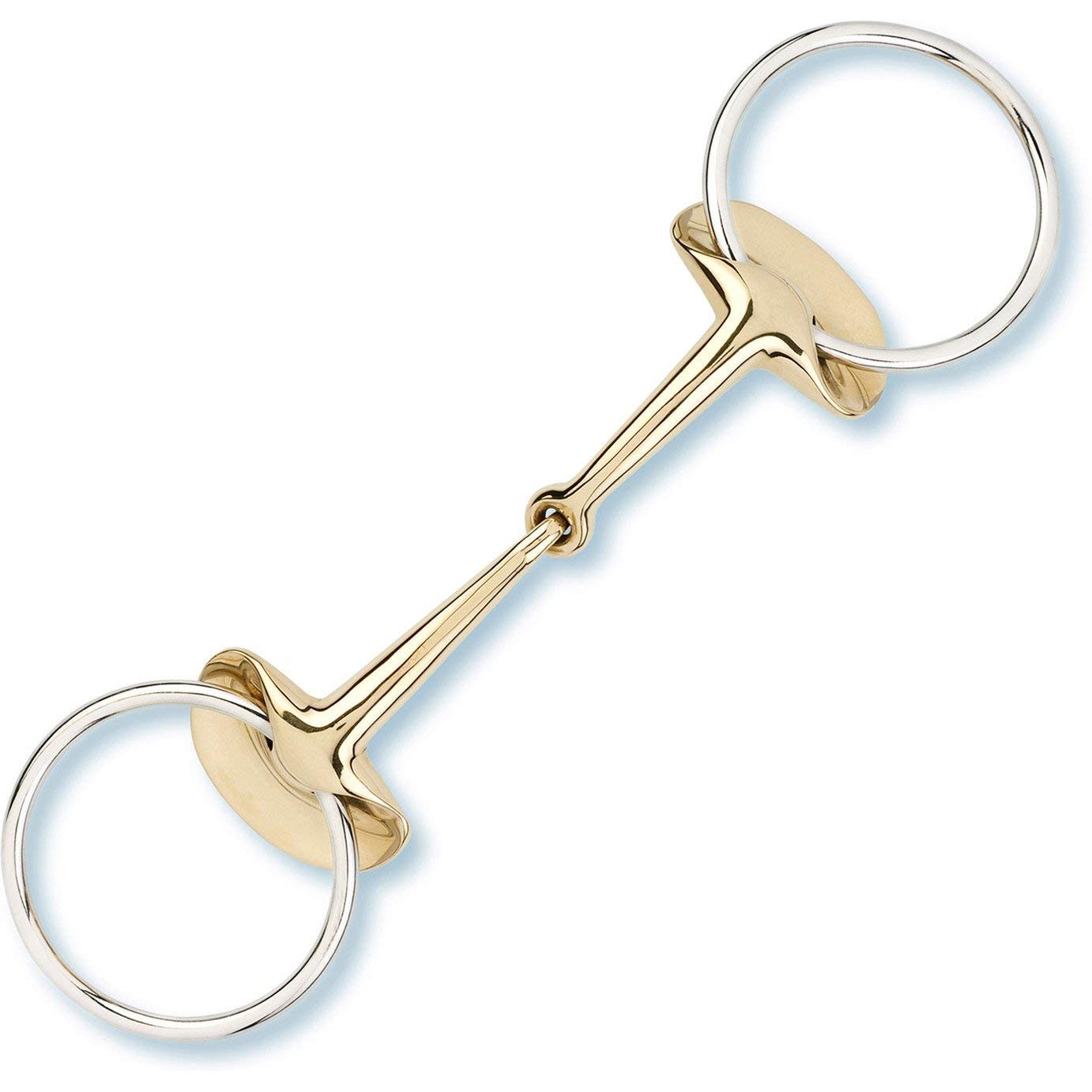 Stübben 2264 Golden Wings Snaffle Bit single jointed - 4 1/8"·10,5cm - 14 mm - Sweet Copper