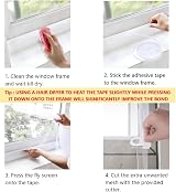 Homebay Fly Screens For Windows Cut To Size Mesh with Adhesive Tape view 7