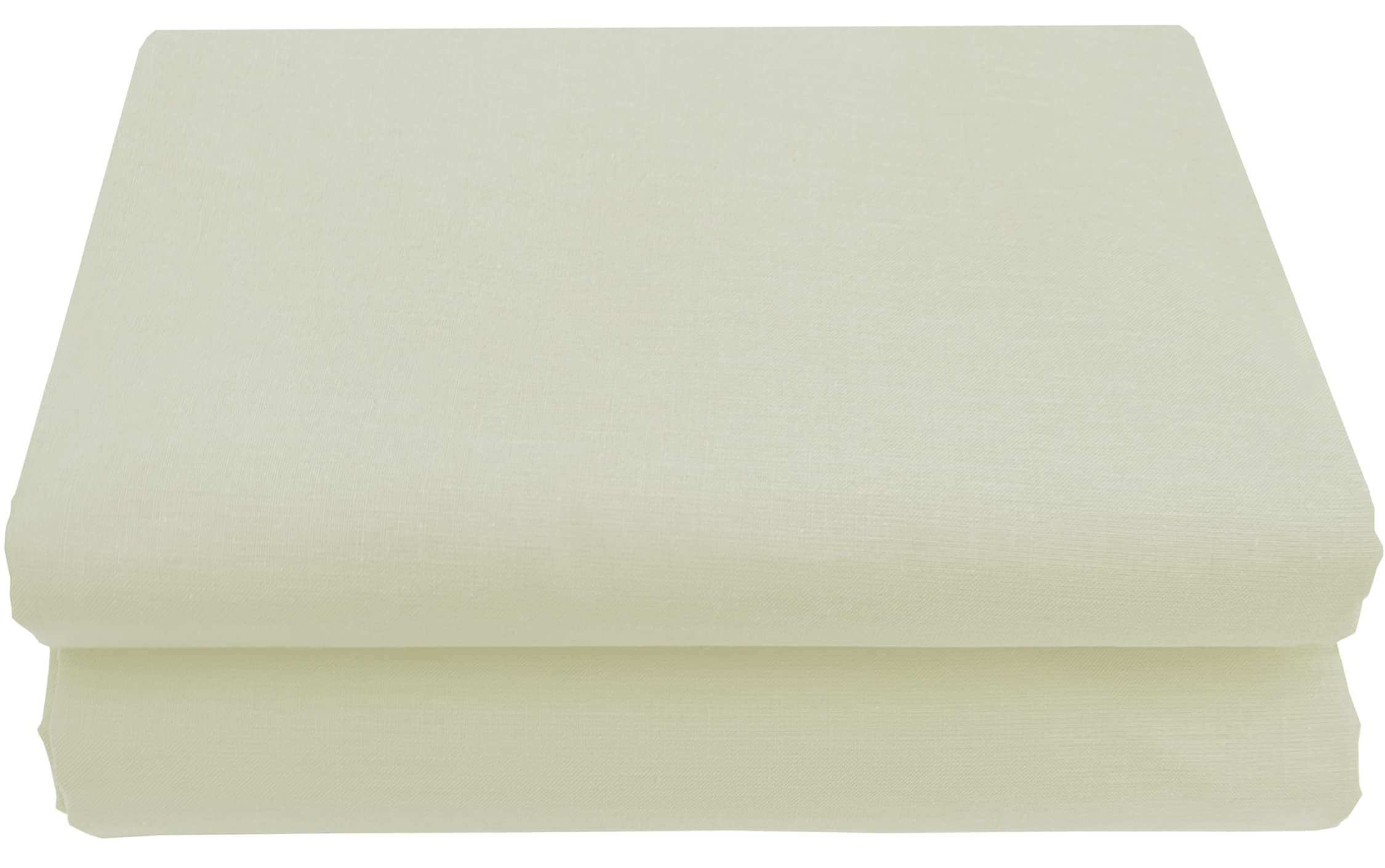 HOMELY IDEAS 200 Thread Count Cream Egyptian Cotton Flat Sheets, Rich Cotton, Breathable, Durable, Smooth, Comfortable & Soft Bed Sheet (CREAM, KING)