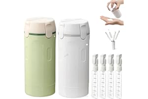 4 in 1 Travel Dispenser Bottle Portable Containers for Shampoo Lotion Conditioner Cream Leak Proof Travel Size Containers Ref