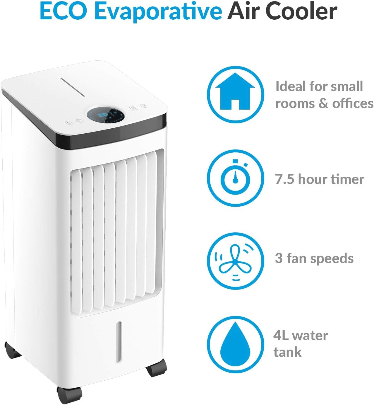 electriq slimline eco evaporative air cooler