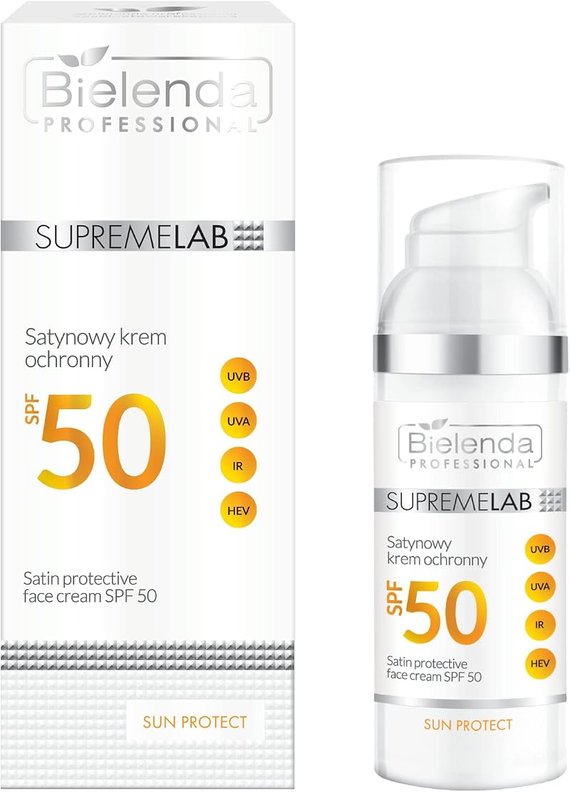Bielenda Supremelab Satin Protective Face Cream SPF 50 Prebiotics CICA 50ml