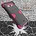 MINITURTLE Compatible with Samsung Galaxy J3 Case, Express Prime Case, Amp Prime Holster Case [MAX Defense] Pink and Black Hybrid Case w/Slim Built in Stand and Clip Pink Hunters Camo