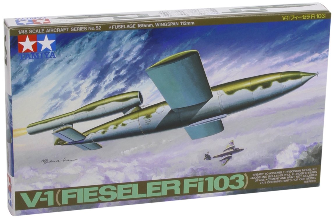 Tamiya 300061052 – 1:48 WWII German V-1 Fiseler FI103, Grey
