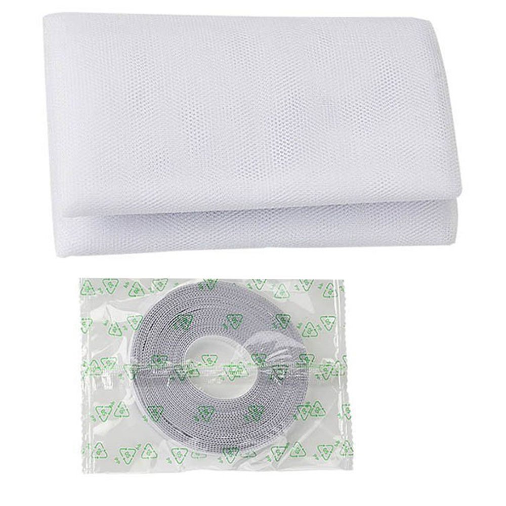 100x150cm Approach 39 37x59 05 Inches Fitted To Multiple Windows Flyzzz Diy Self Adhesive Window Screen Netting Mesh Curtain With Hook And Sticky Tape 2 Pack White Screens