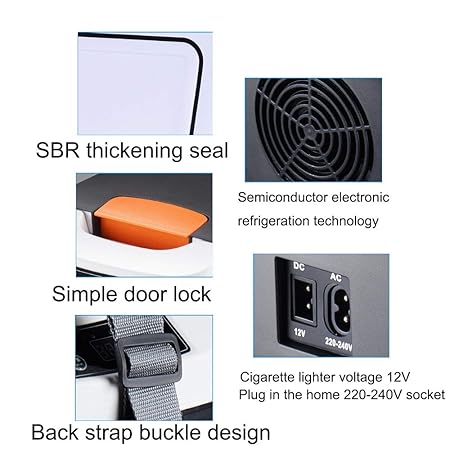 Baojintao Refrigerador o Calentador termoeléctrico de 10 litros ...