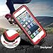 Waterproof Case for iPod 5 6, Merit Knight Series Waterproof Shockproof Dirtproof Snowproof Case Cover with Kickstand for Apple iPod Touch 5th/6th Generation for Swimming (Red)