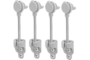 IVYSUN Coolaroo Shade Replacement Parts with New End Cap,Used for Outdoor Blind,Sun Shade Tie Down Kit for Coolaroo Exterior Roller Shade(Riverstone/Light Grey,2 Set)