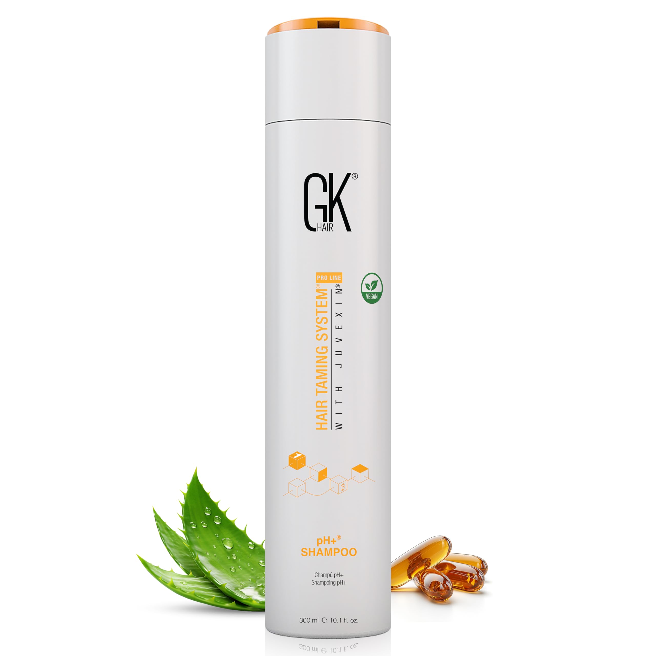 Global Keratin GK HAIR pH+ - Pre Treatment Clarifying Shampoo for Build Up Dirt Oil Product and Hard Water Deep Cleansing Opens hair Cuticles Removes Impurities buildups removes — image 1