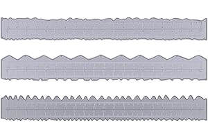 3pcs Deckle Edge Ruler Paper Tearing Ruler Craft Ruler Paper Ripper Tool Deckled Edge Paper Cutter Lightweight Card Making To