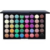 BONNIE CHOICE 40 Colors Rainbow Colorful Makeup Eyeshadow Palette | Professional High Pigmented Matte Glitter Colorful Pallet, Waterproof Long Lasting Eye Shadow Powder