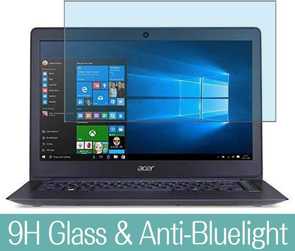 Synvy Anti Blue Light Tempered Glass Screen Protector for Acer Travelmate X349-M / X349-G2 14" Visible Area 9H Protective Screen Film Protectors (Not Full Coverage)