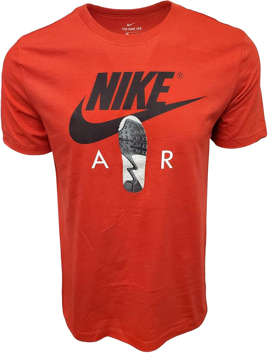 Buy Nike Men's Air Swoosh T-Shirt (X-Large, Red (Black Shoe Logo)) at Amazon.in