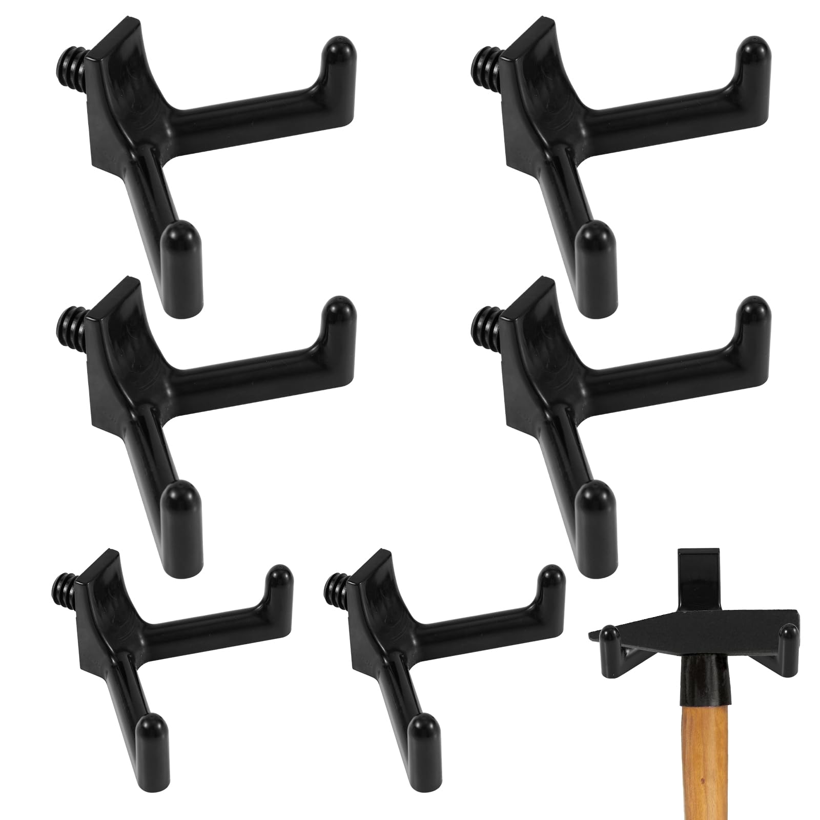 Photo 1 of 6pcs Tool Hooks for Shed Compatible with Suncast Shed, Premium Plastic Shed Wall Hanger Organization and Storage Accessories for Garage Hanging Knives Scissors Power Tools(Black)