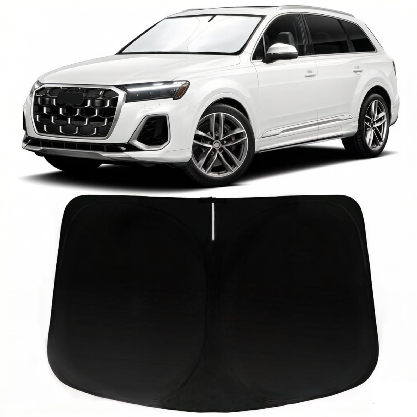 PAIMOHO Windshield Sun Shade for Audi Q7 2016-2026 Accessories