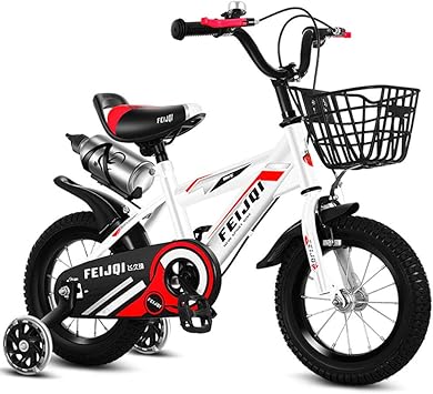 Amazon 子供用自転車 12インチ 14インチ 16インチ 18インチの男の子と女の子への子供のギフト2 11歳の誕生日プレゼント やかん補助ホイール付き Hldwxn 子ども用自転車