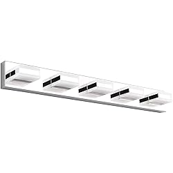 SOLFART LED Dimmable Modern Closs Chrome Bathroom