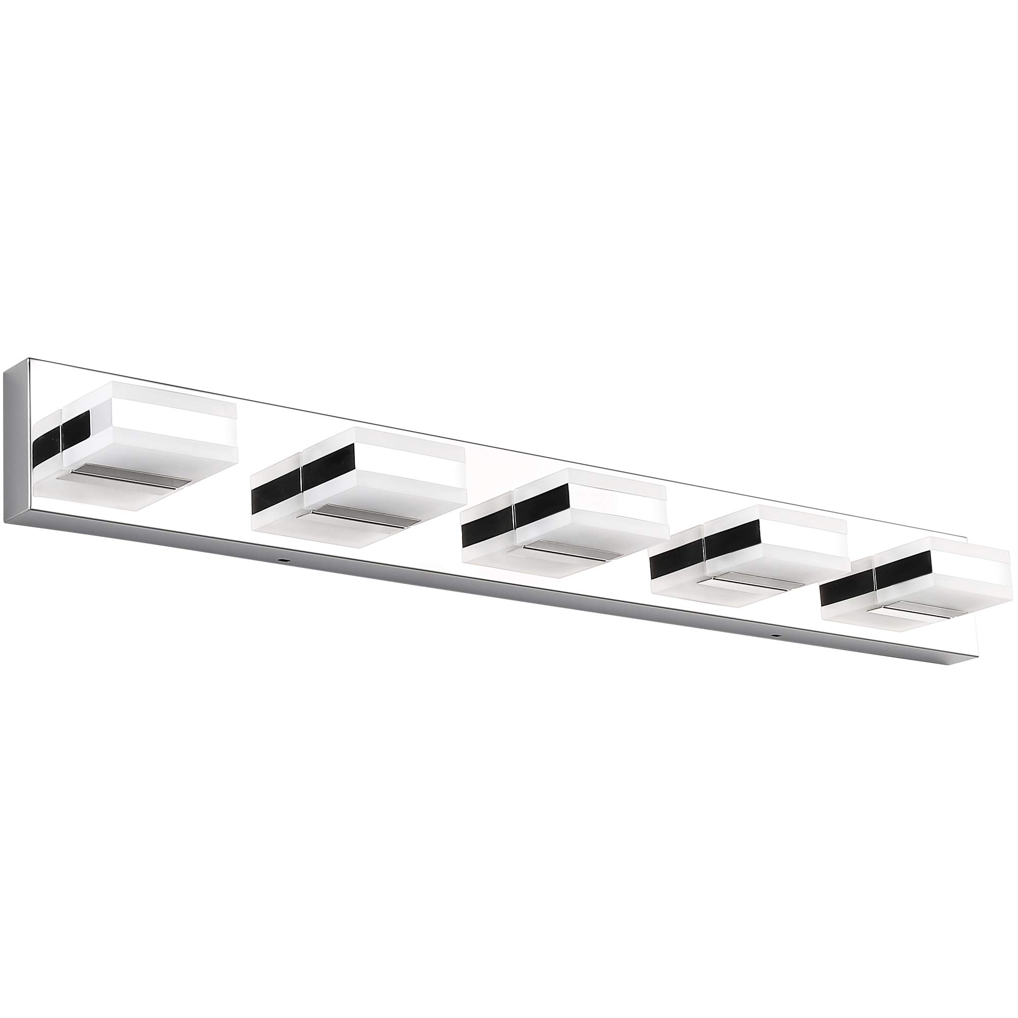 SOLFART LED Dimmable Modern Closs Chrome Bathroom