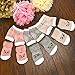 STAYcozy Crawling Anti-Slip Knee Pads and Socks PREMIUM Terry Cotton, 3 Pairs Non Slip Socks/ 3 Pairs Non Slip Knee Pads Toddler, Infant, Baby, Unisex (6 TOTAL PAIRS)