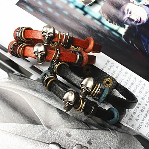 Trend Leader XS136 South Korea Euramerican street fashion leisure all-match neutral retro Cangshi surfing genuine leather bracelet bracelet