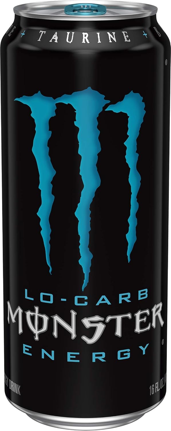 Monster Energy, Lo-Carb Monster, Low Carb Energy Drink, 16 Ounce (Pack of 24) : Grocery & Gourmet Food