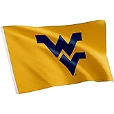 Desert Cactus West Virginia University WVU Flag - 3 x 5 Feet Mountaineers Banner, Indoor/Outdoor Durable Fabric, 100% Polyester Design (Style 2)