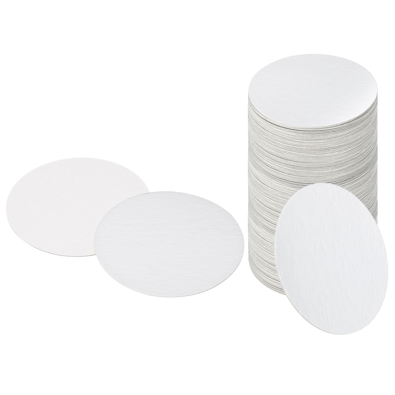 PATIKIL 70mm/2.76" Aluminum Foil Cap Liner, 300 Pack Resistant Tamper Induction Heat Sealer Sealing Liners for PE/HDPE Plastic Bottle Jar Lid