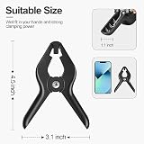 EMART 6 Pack Heavy Duty Muslin Spring Clamps 4.5 inch Photo Backdrop Clips view 2