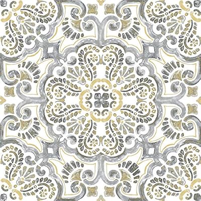 FloorPops FP2947 Antico Peel & Stick Floor Tile, Multi-Color