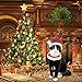 SCENEREAL Christmas Cat Costumes Santa Hats and Collar for Cats Small Dogs Tiny Pets X-mas Gifts