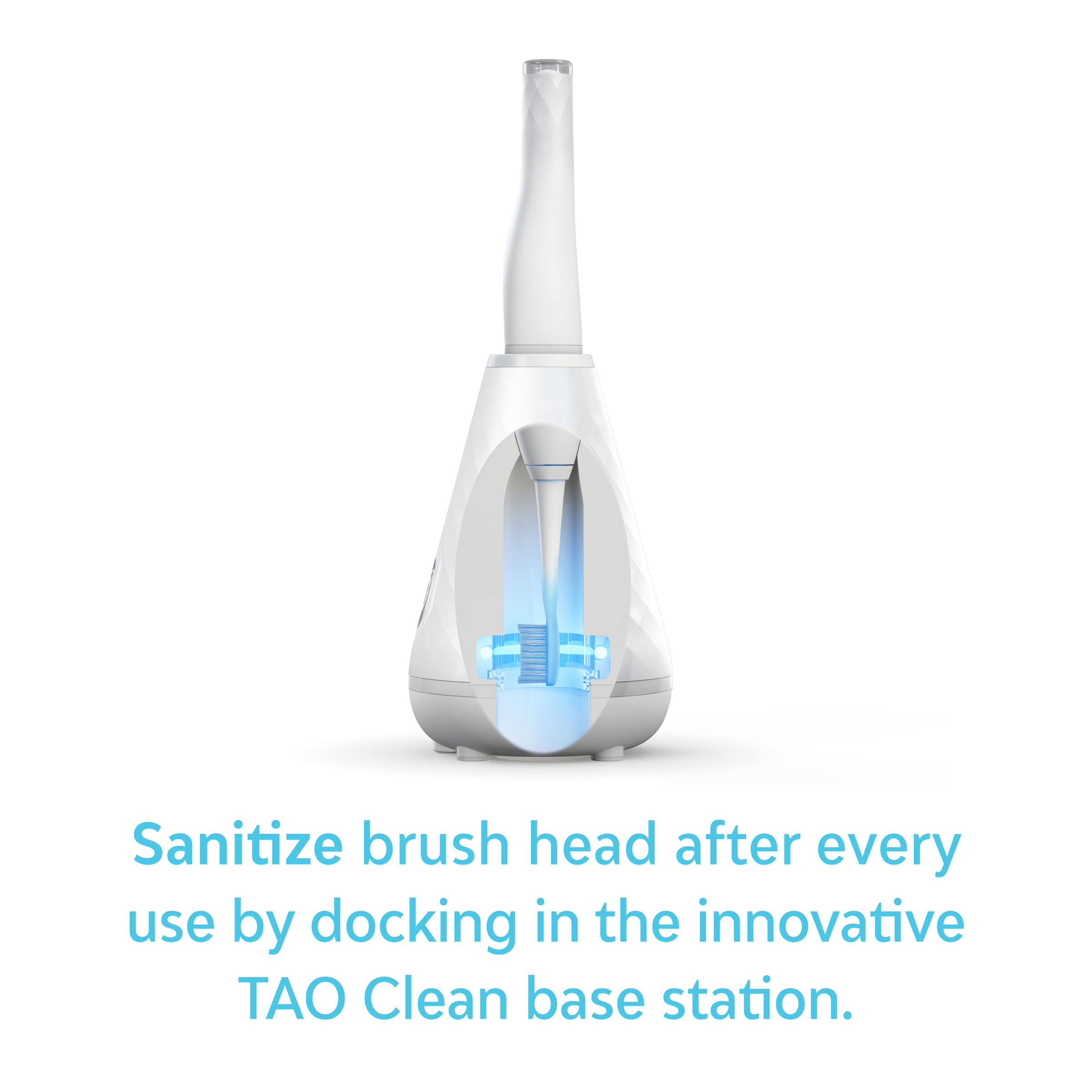 TAO Clean Sonic Electric Toothbrush Replacement Heads (3-Pack) – Replacement Heads for the TAO Clean Electric Toothbrush and Docking Station, White