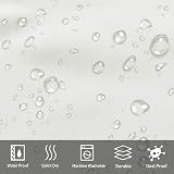 Furlinic Shower Curtain 120x200cm Beige Mould Proof Waterproof Polyester view 5
